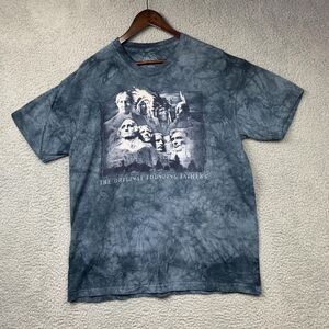 The Mountain Shirt Mens Large Blue Original Founding Fathers Graphic Tee USA